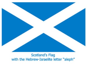 Scotland Flag, Israelite Heritage